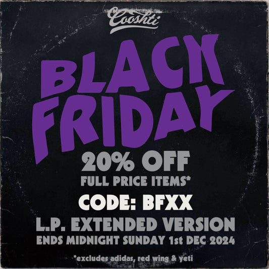 Black Friday 2024 until Sunday 1st Dec '24