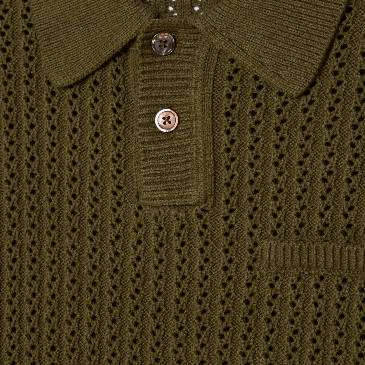 Duane Polo Sweater - Tea Leaf