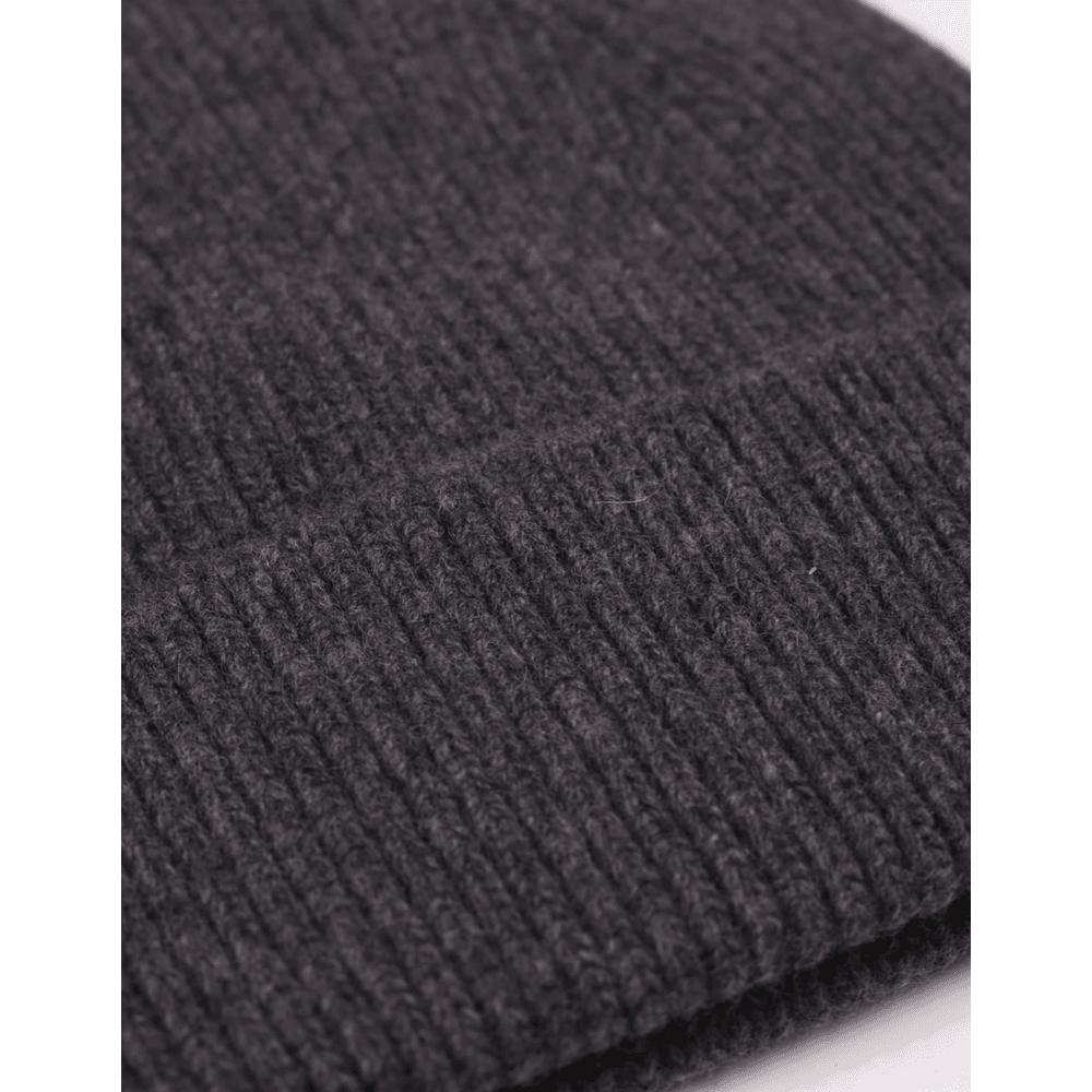 Merino Wool Beanie - Lava Grey