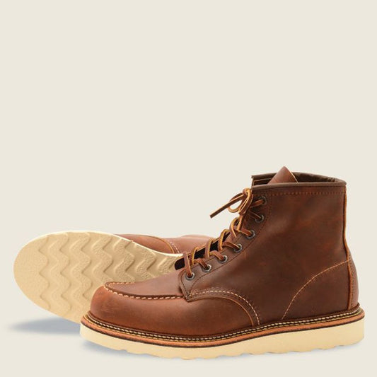 1907 Men's 6" Classic Moc Toe Boot - Copper Rough & Tough Leather