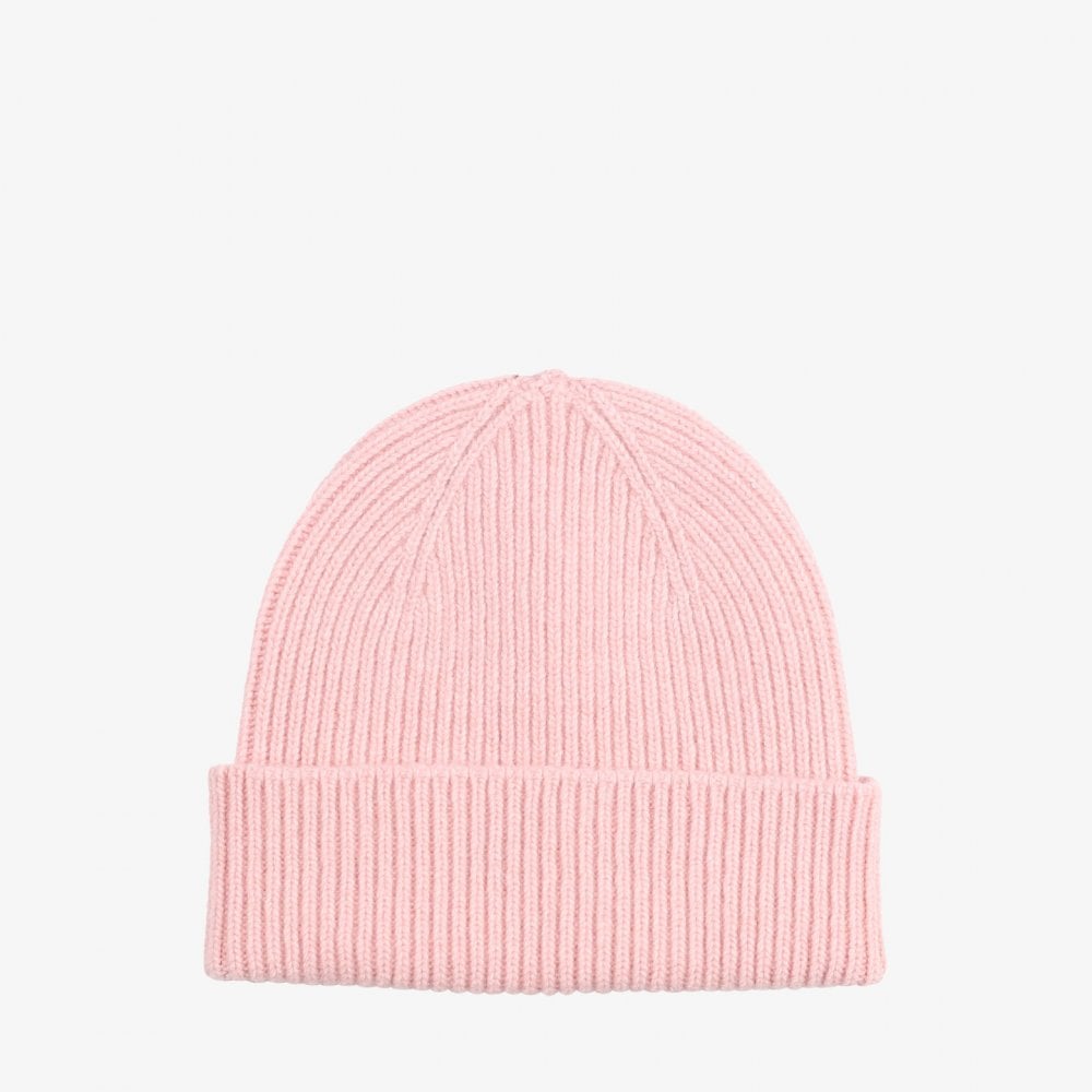 Merino Wool Beanie - Faded Pink