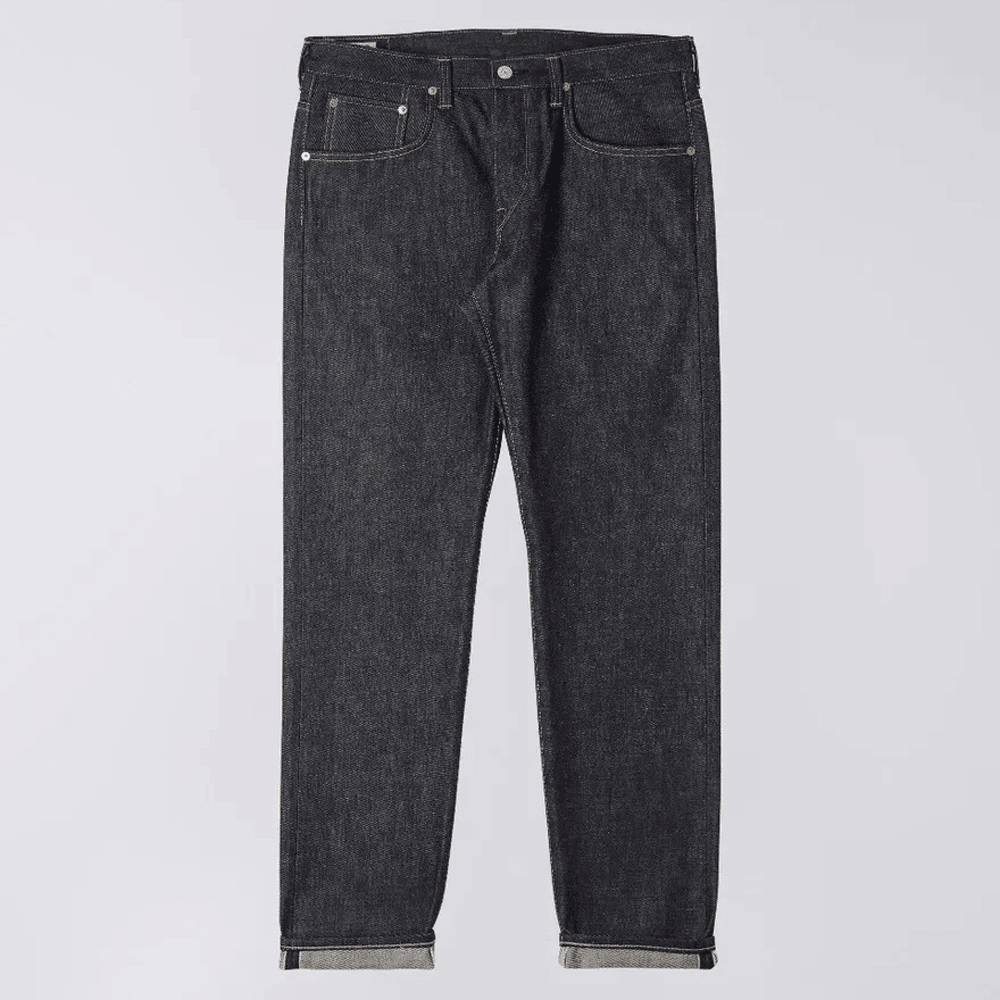 Regular Tapered Jeans Nihon Menpu Dark Pure Indigo Rainbow Selvage 13.5oz - Blue Raw State