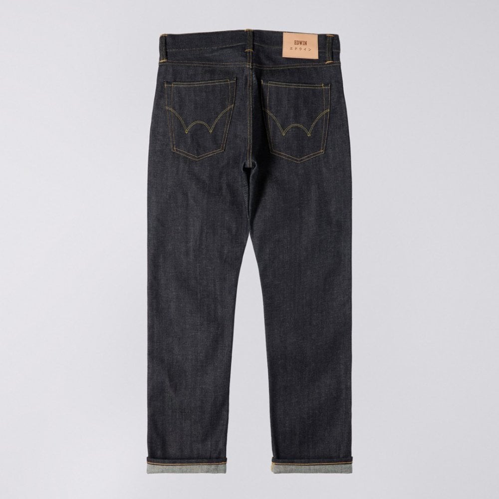 ED-39 Regular Loose Jeans Red Listed Selvage Denim - 14oz Unwashed
