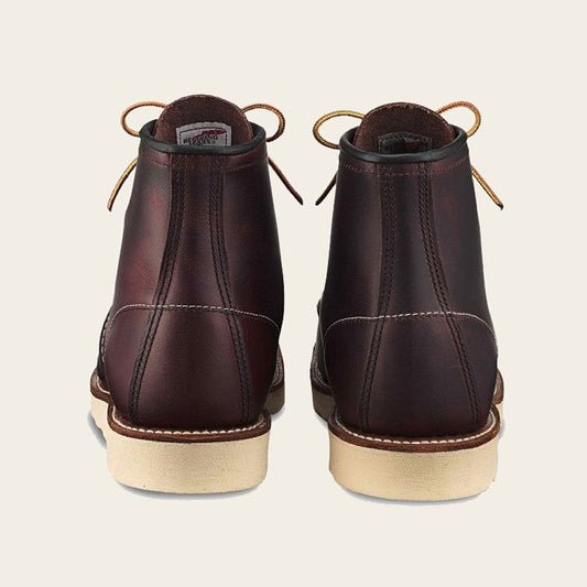 8847 Men's 6" Classic Moc Toe Boot - Black Cherry Excalibur Leather