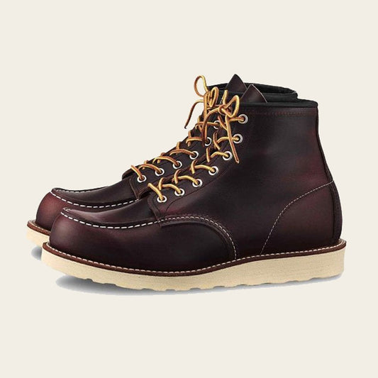 8847 Men's 6" Classic Moc Toe Boot - Black Cherry Excalibur Leather