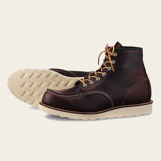 8847 Men's 6" Classic Moc Toe Boot - Black Cherry Excalibur Leather
