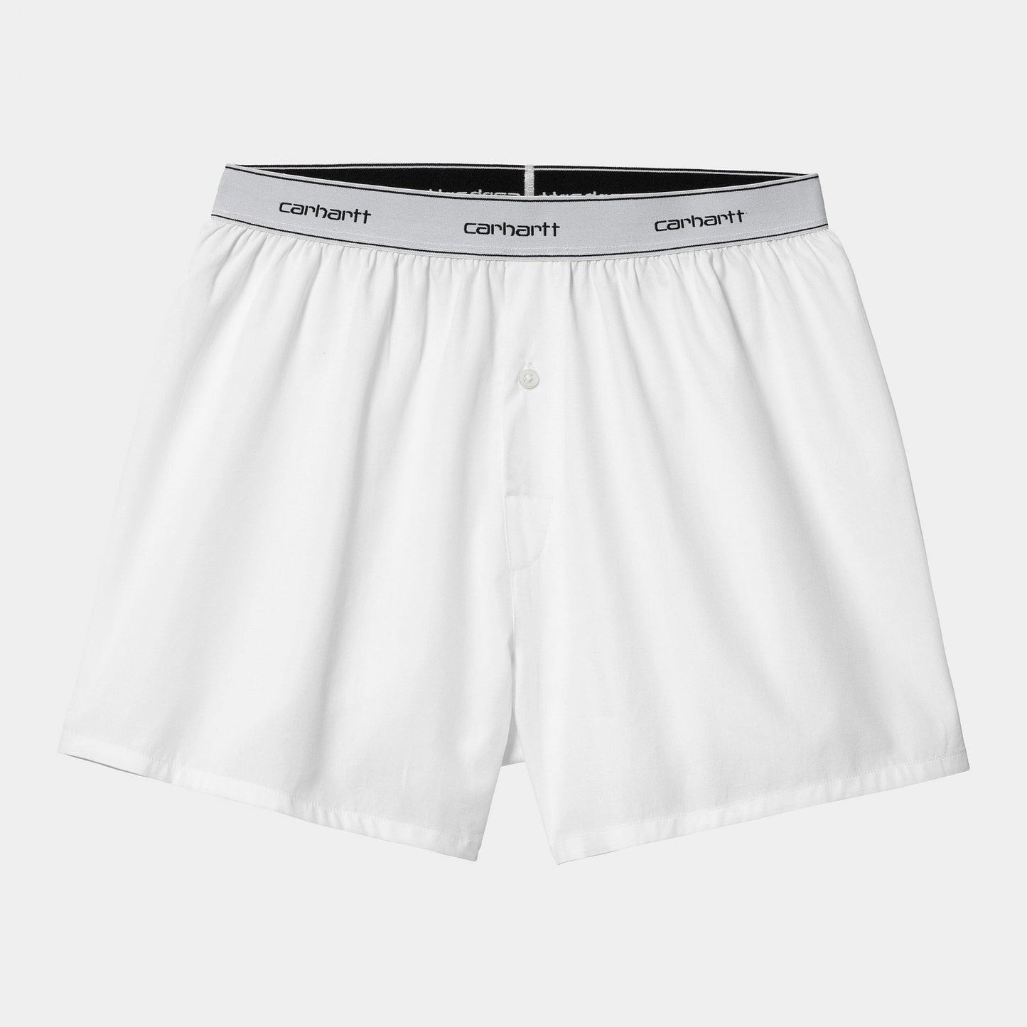 Cotton Script Boxers - White