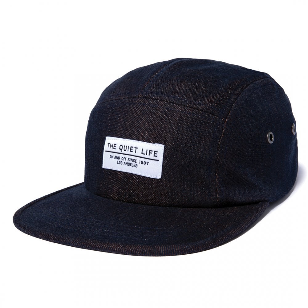 Overdyed Denim 5 Panel Camper Hat
