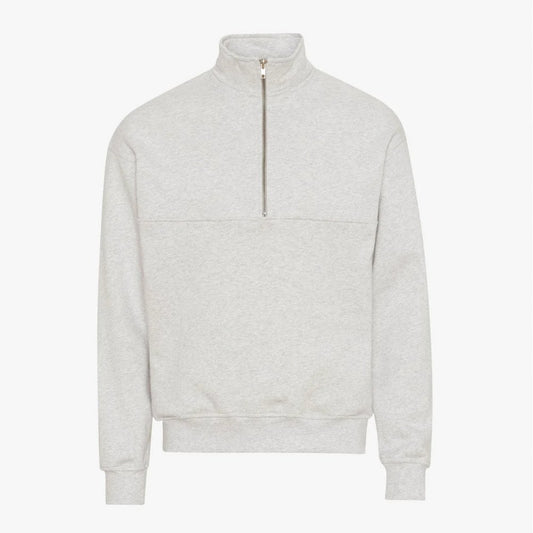 Organic Quarter Zip - Snow Melange