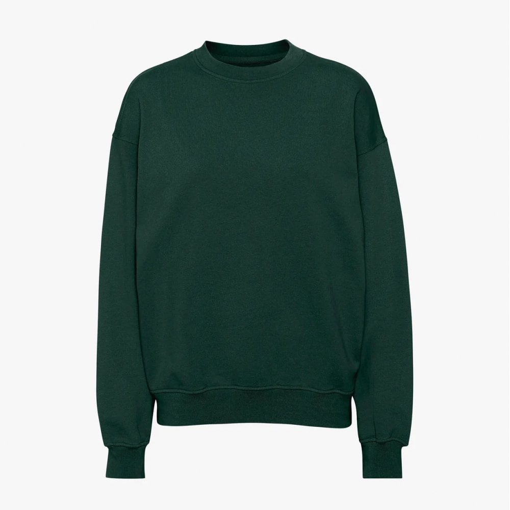 Organic Oversized Crew - Hunter Green