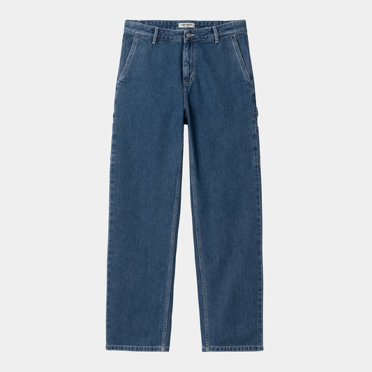 Women's W' Pierce Pant Straight Blue Stone Wash - Blue (stone Washed)