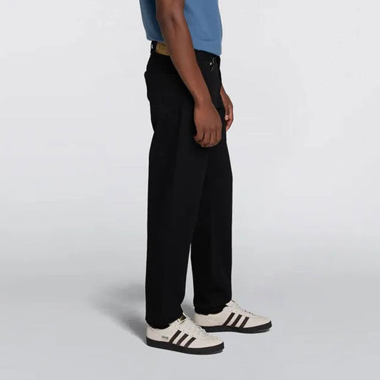 Regular Tapered 'Kaihara' Right Hand Black Denim 13oz - Black