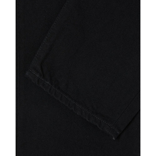 Regular Tapered 'Kaihara' Right Hand Black Denim 13oz - Black