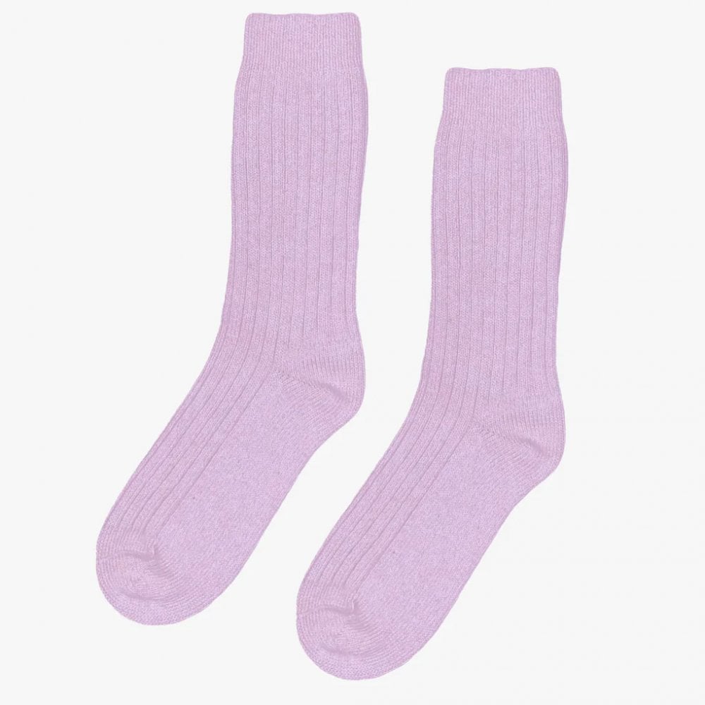 Merino Wool Blend Socks - Soft Lavender