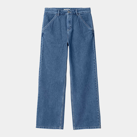 Women's W' Simple Pant - Blue (Stone Washed)