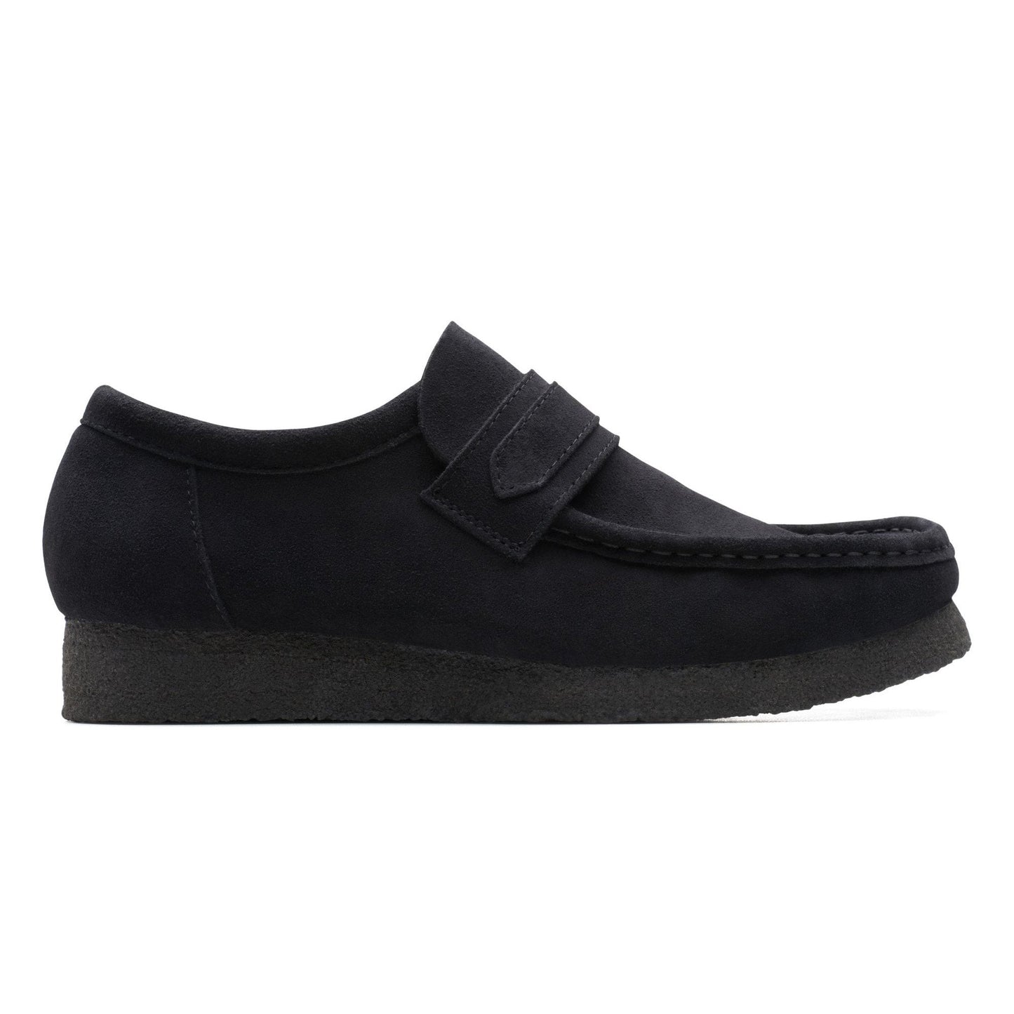 Wallabee Loafer Black Suede