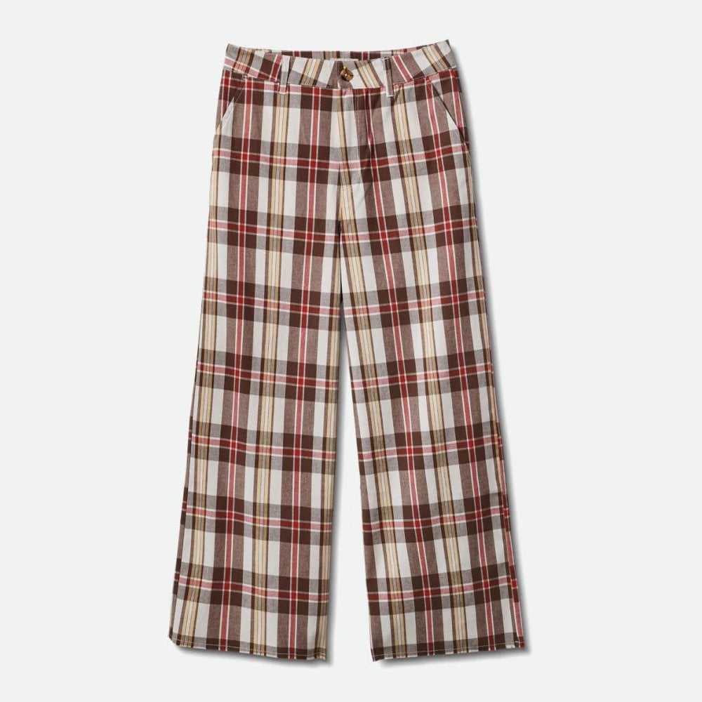 Women's Victory Wide Leg Pant - Off White / Dark Earth