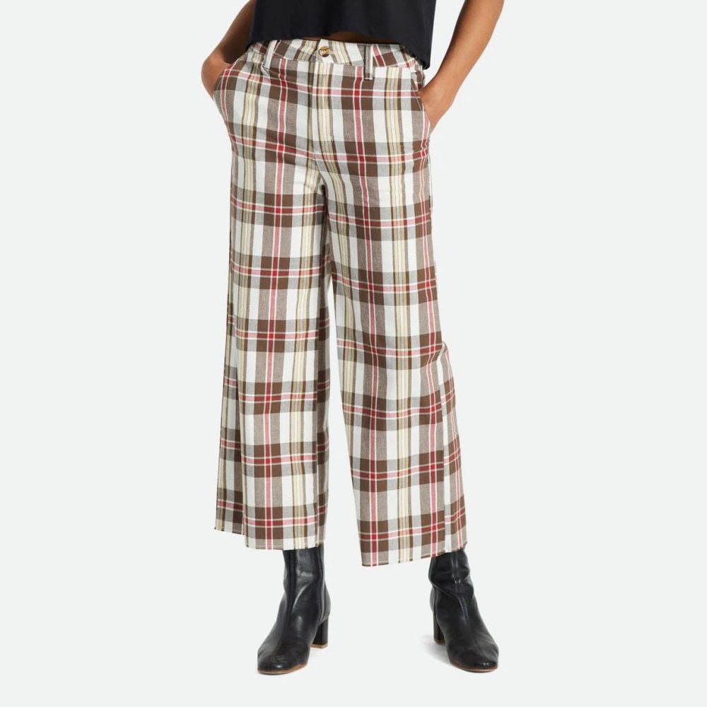 Women's Victory Wide Leg Pant - Off White / Dark Earth