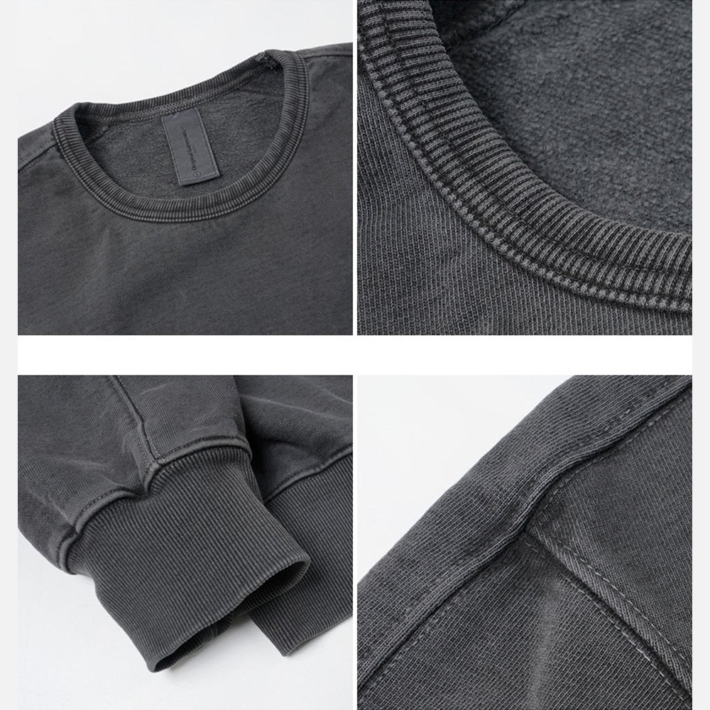 OG Pigment Dyeing Sweatshirt 03 Charcoal