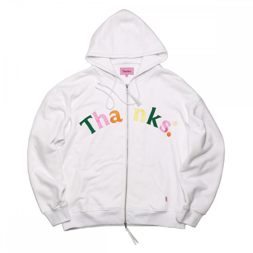 Zip Hood White - Multi