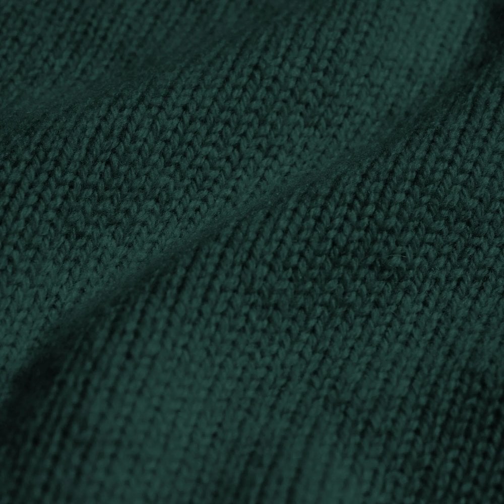 Oversized Merino Wool Crew - Emerald Green