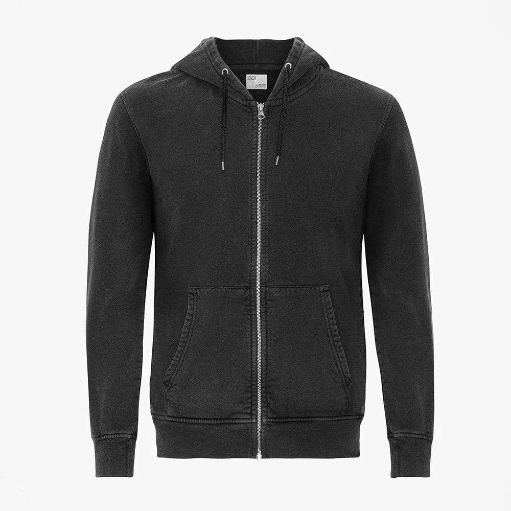 Classic Organic Zip Hood - Faded Black