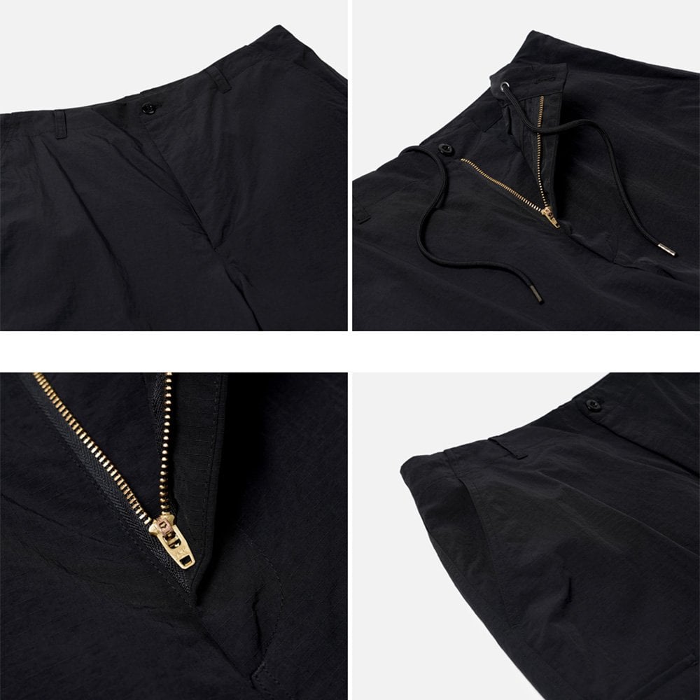 Parachute Cargo Pants Black