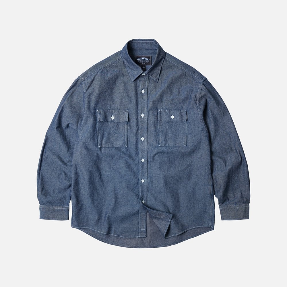 Cigarette Pocket Chambray Shirt Indigo