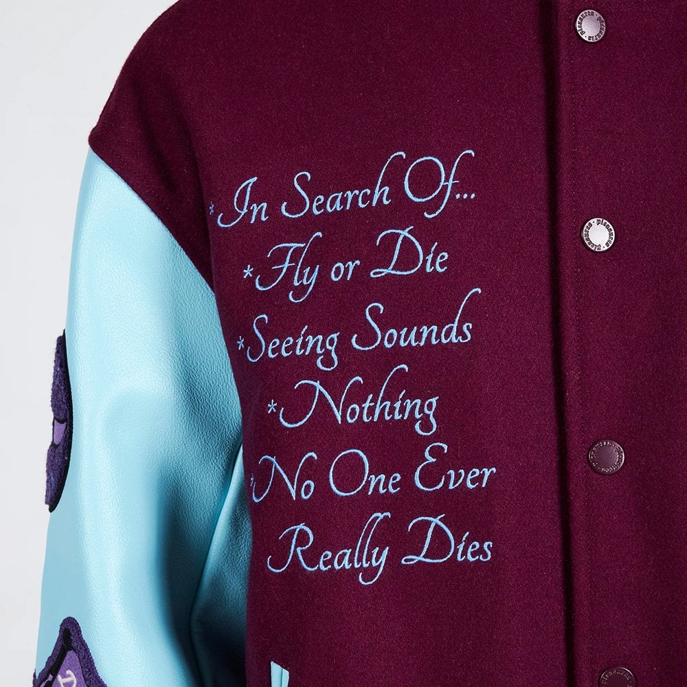 N.E.R.D. Nerd Varsity Jacket - Purple