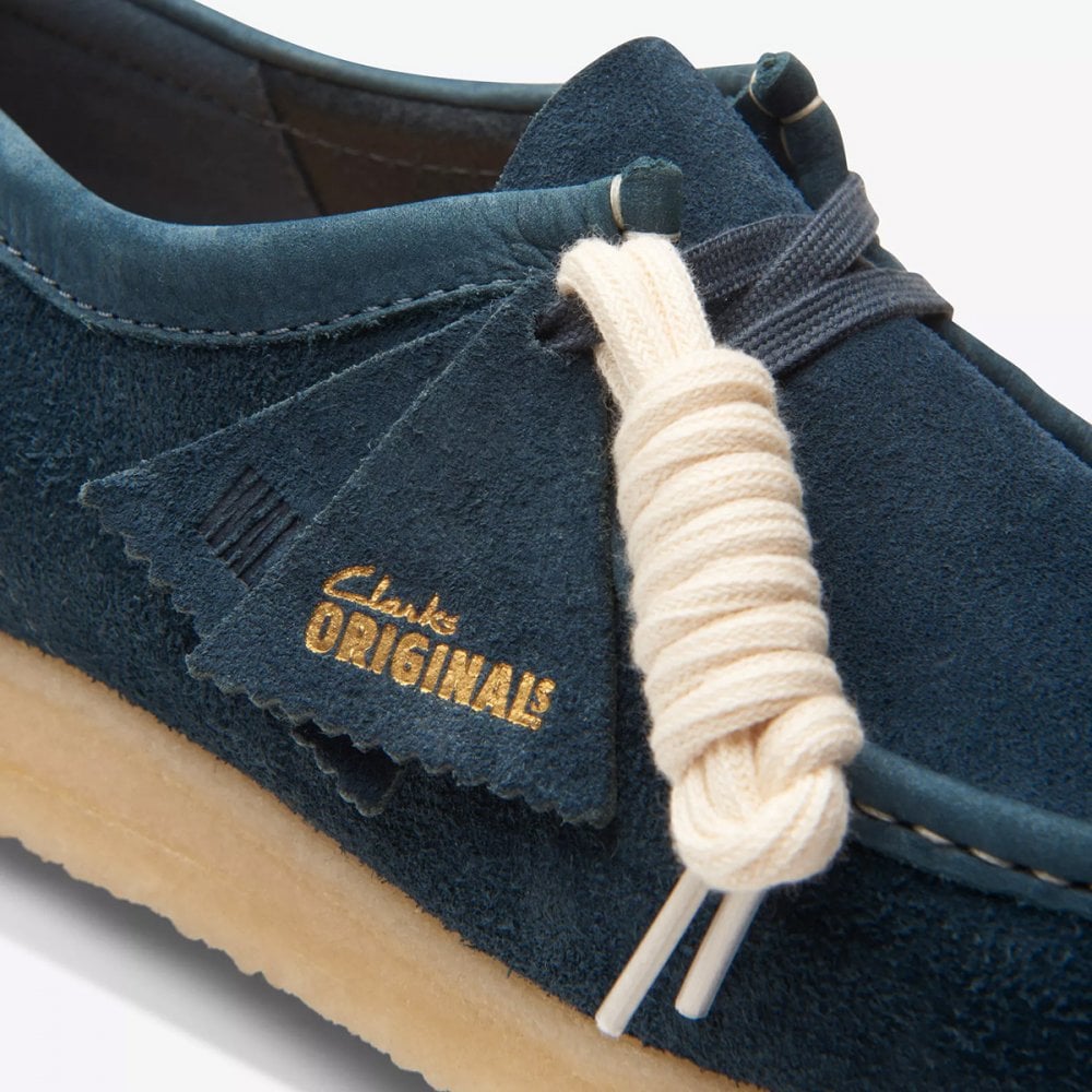 Wallabee - Navy / Teal Suede