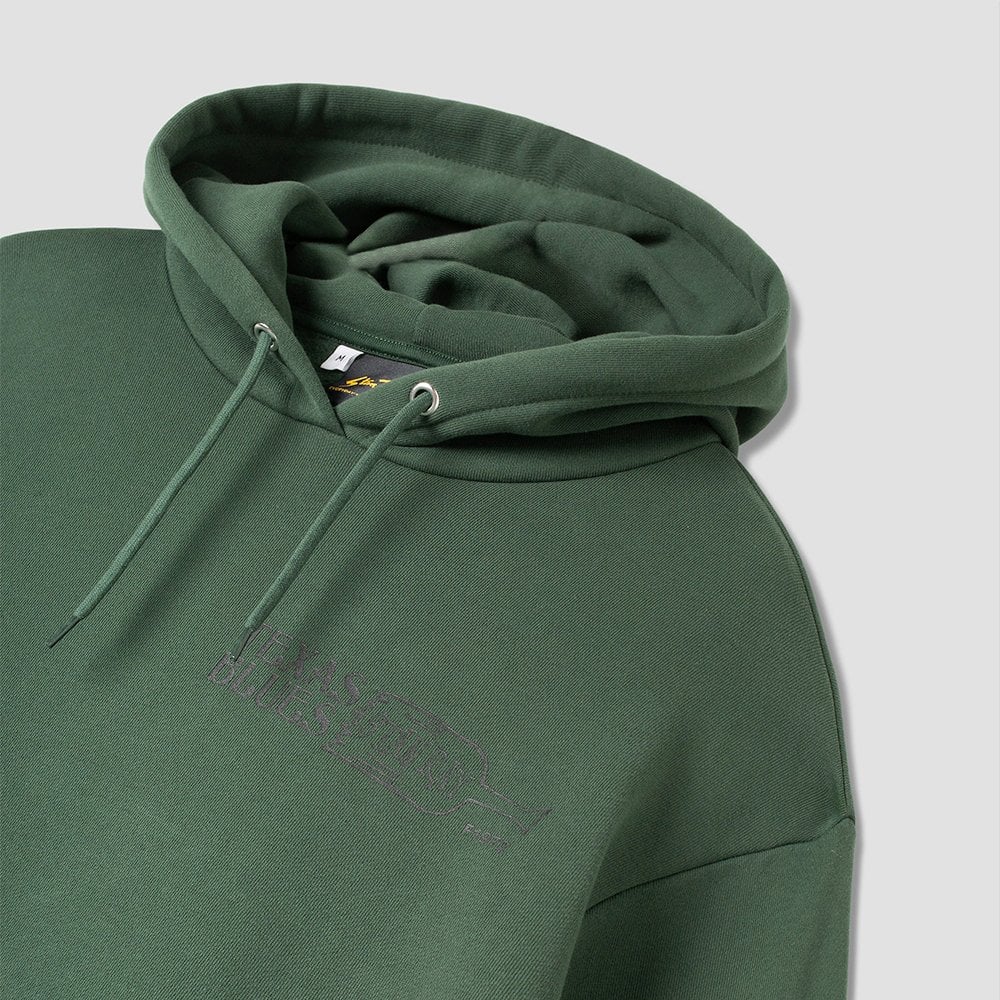 Blues Brush Hood Pine Green