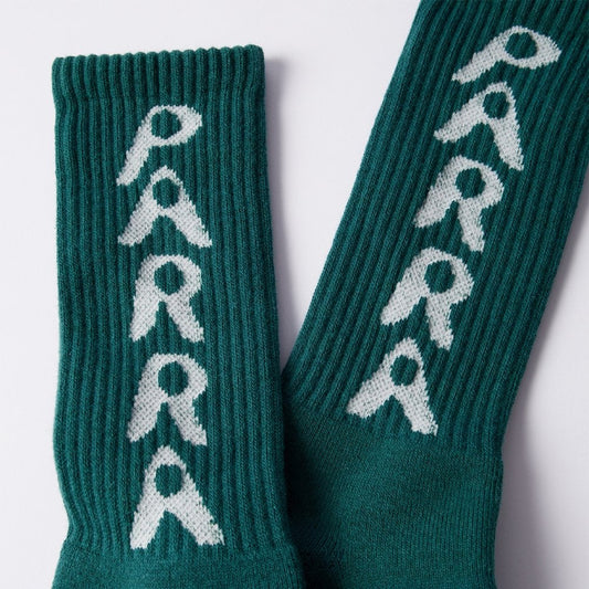Hole Logo Crew Socks - Castleton Green