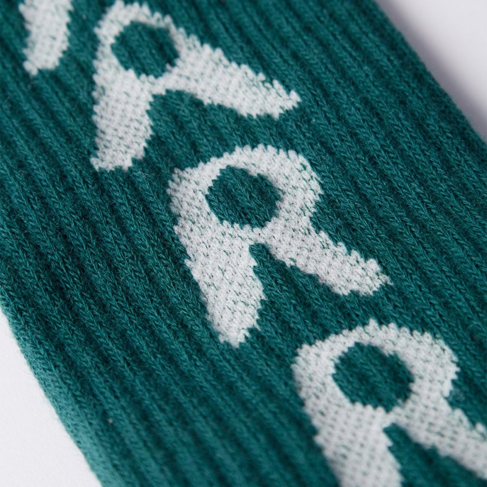 Hole Logo Crew Socks - Castleton Green