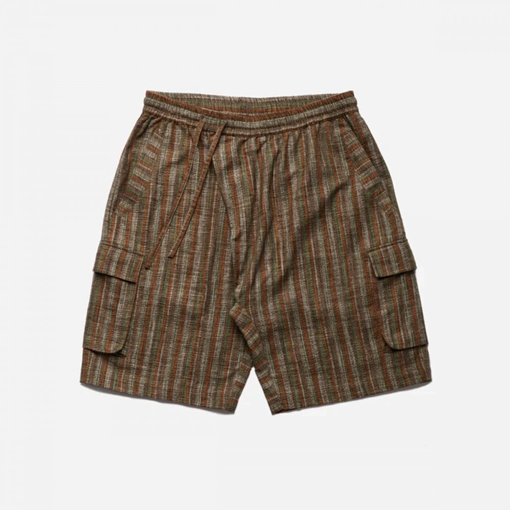 5117 Wagara Low Cargo Track Shorts - Olive