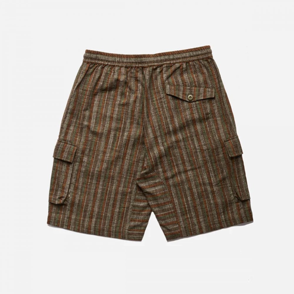 5117 Wagara Low Cargo Track Shorts - Olive