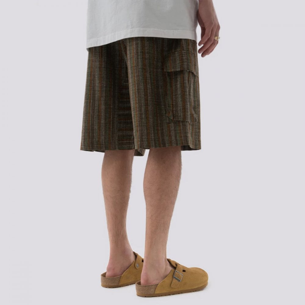 5117 Wagara Low Cargo Track Shorts - Olive