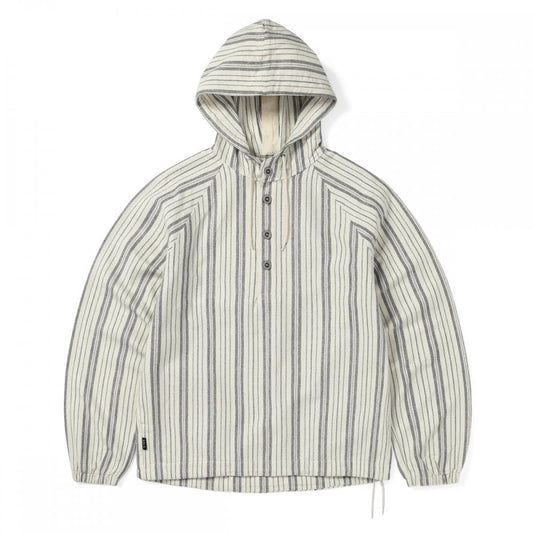 Stripe Jacquard Hoodie - Ivory