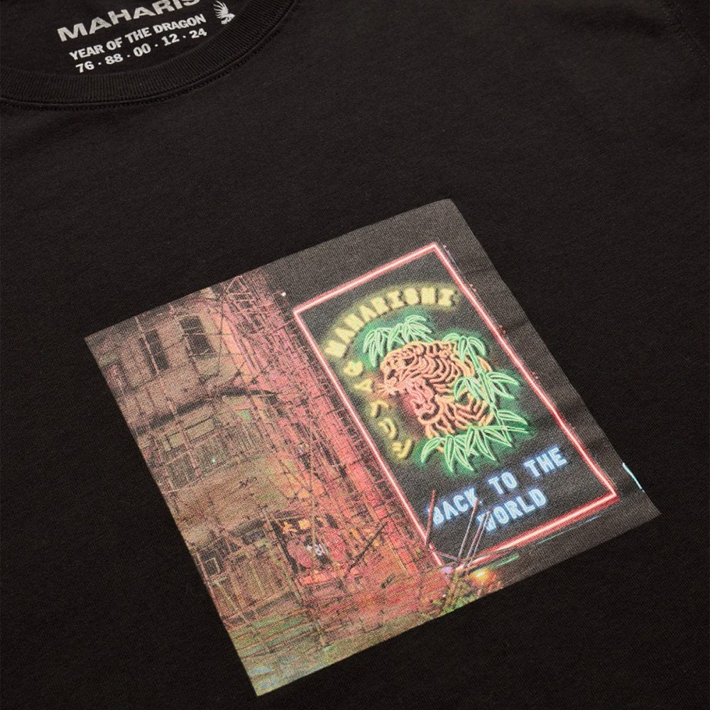1281 Neon Tiger T-shirt - Black