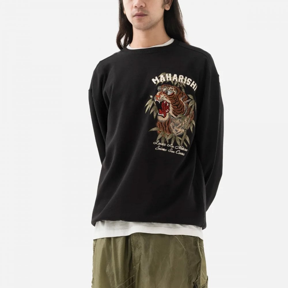 5101 Maha Tiger Embroidered Crew