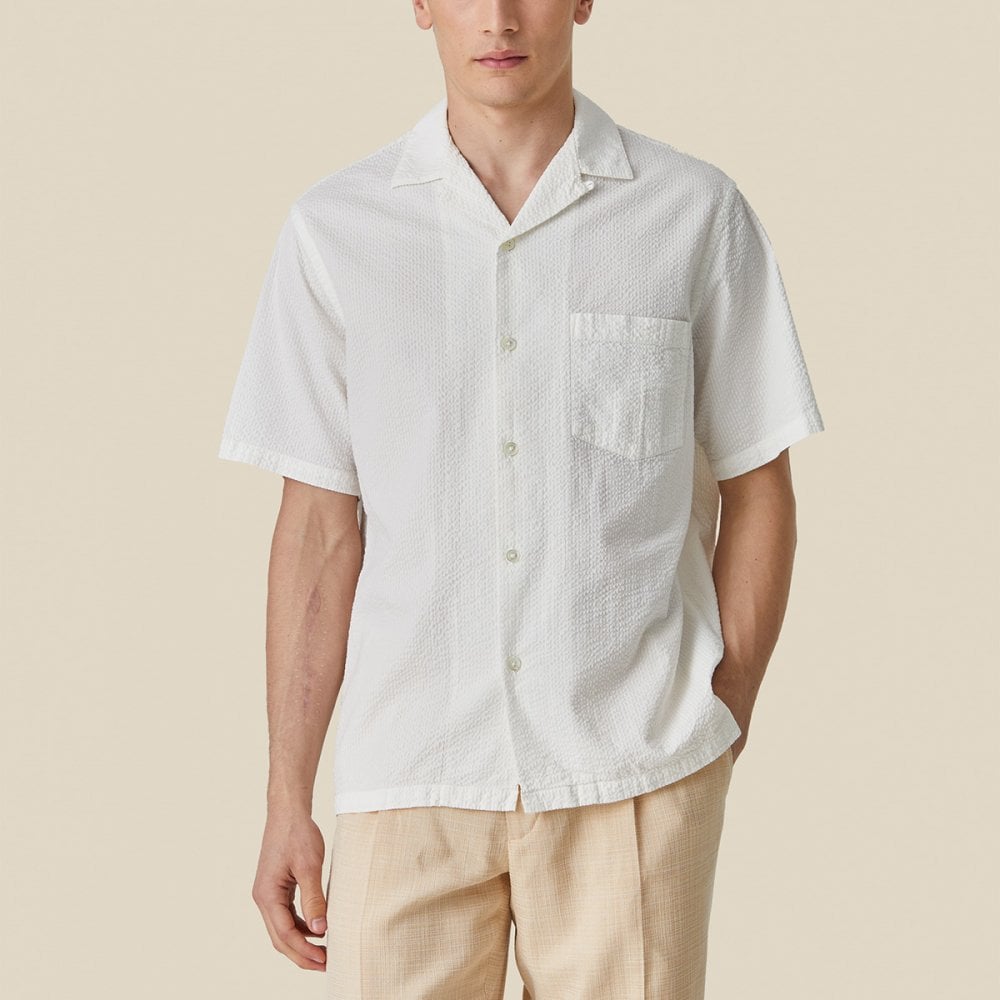 Atlantico Camp Collar Shirt - White