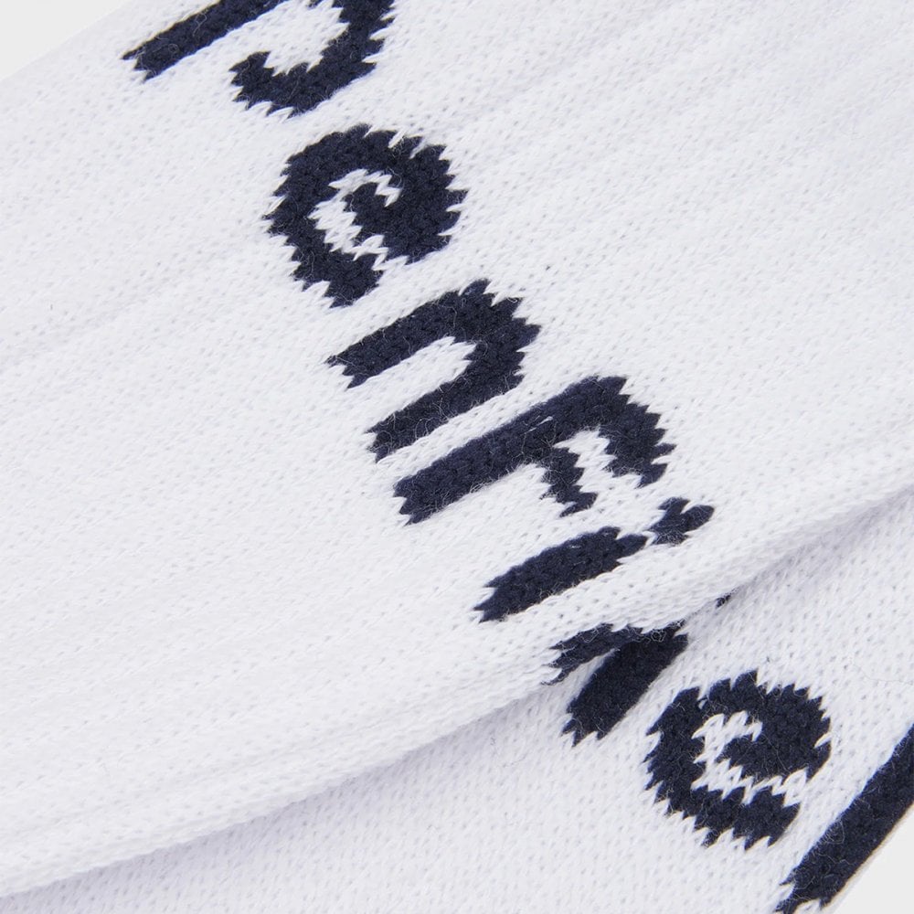 Intarsia Sock 2 Pair Pack - Bright White