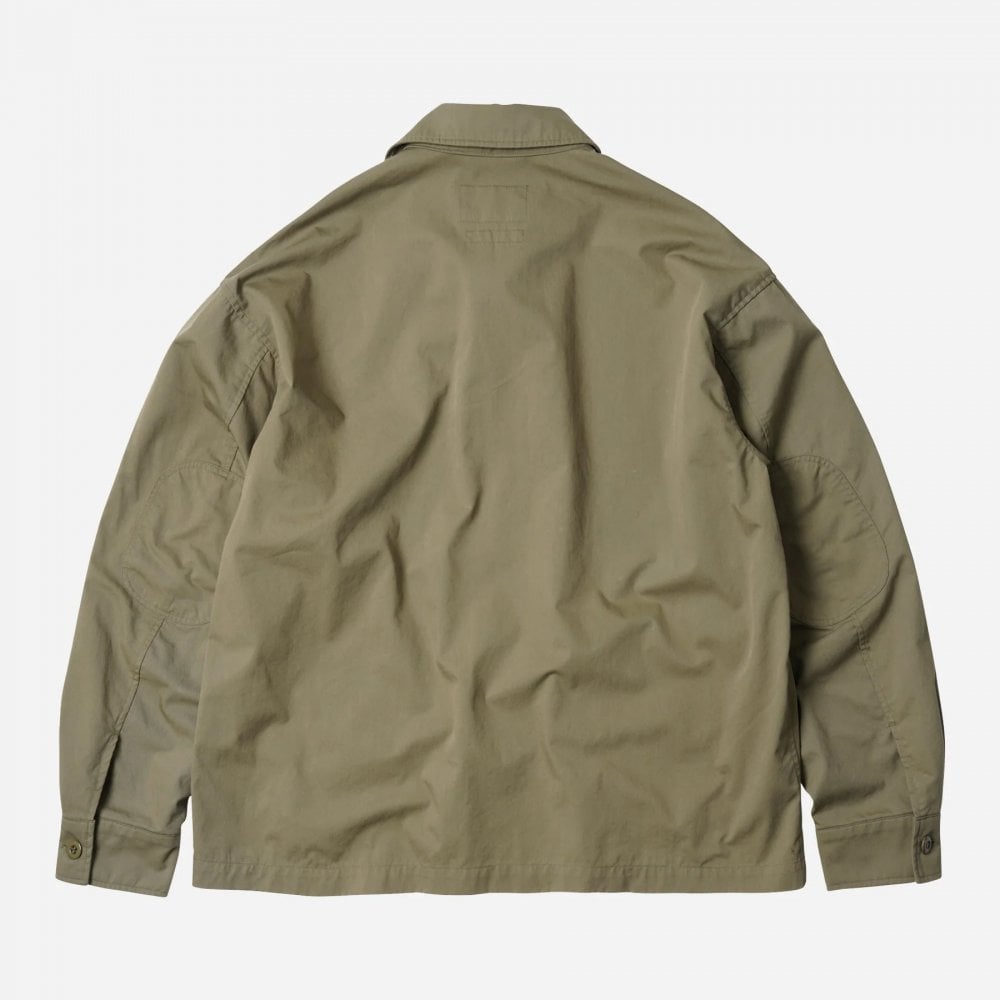 Round Patch Coverall Jacket - Khaki Beige
