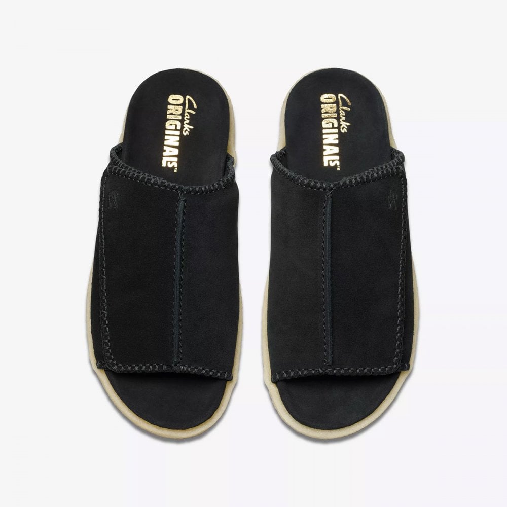 Overleigh Slide - Black Suede