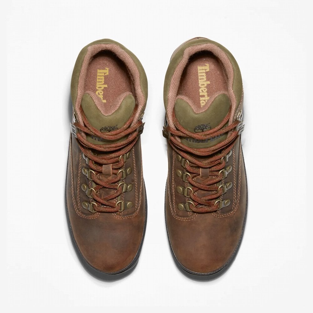Euro Hiker Mid Lace Boot - Brown