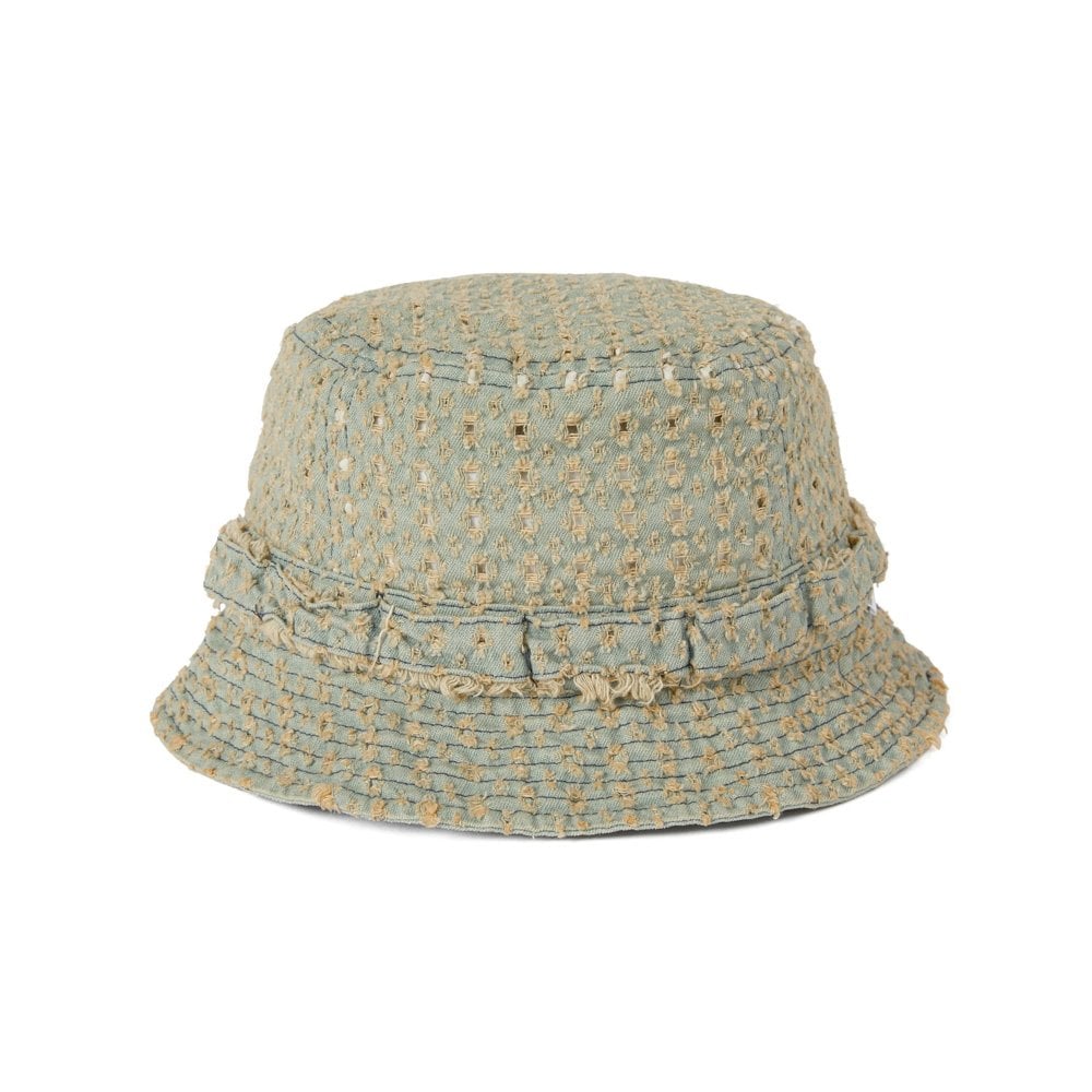 Damaged Denim Jungle Bucket Hat