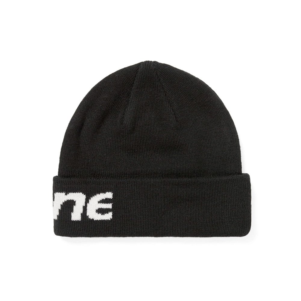 HSP-Logo Big Cuff Beanie - Black