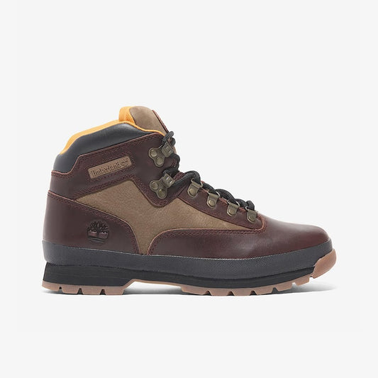 Euro Hiker Mid Lace Boot - Burgundy Full Grain