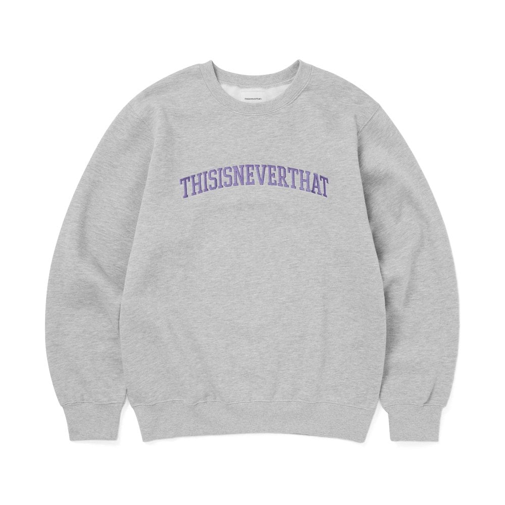 Arch-logo Crewneck - Grey Heather