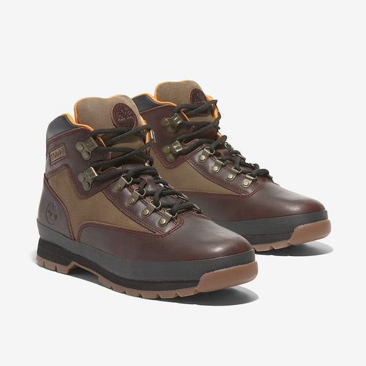 Euro Hiker Mid Lace Boot - Burgundy Full Grain