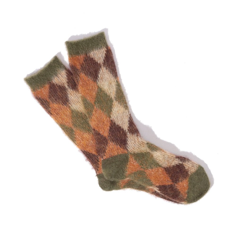 Napping Argyle JQ Crew - Moss